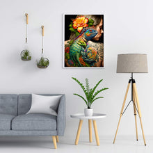 Load image into Gallery viewer, Diamond Painting - Full Round - personality girl flowers and birds back (30*40CM)
