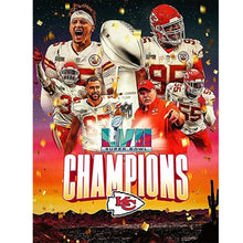 Load image into Gallery viewer, Diamond Painting - Full Round - kansas city chiefs (50*60CM)
