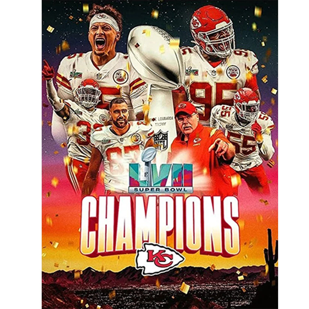 Diamond Painting - Full Round - kansas city chiefs (50*60CM)