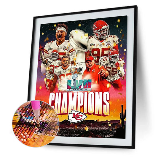 Diamond Painting - Full Round - kansas city chiefs (50*60CM)