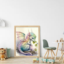 Load image into Gallery viewer, Diamond Painting - Full Round - little dragon (30*40CM)
