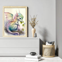 Load image into Gallery viewer, Diamond Painting - Full Round - little dragon (30*40CM)
