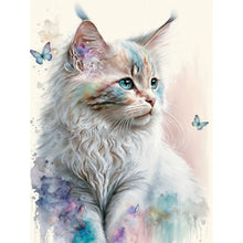 Load image into Gallery viewer, Diamond Painting - Full Round - cat (30*40CM)
