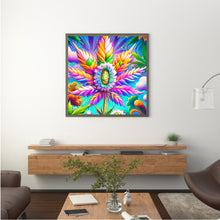 Load image into Gallery viewer, Diamond Painting - Full Round - marijuana leaf (30*30CM)
