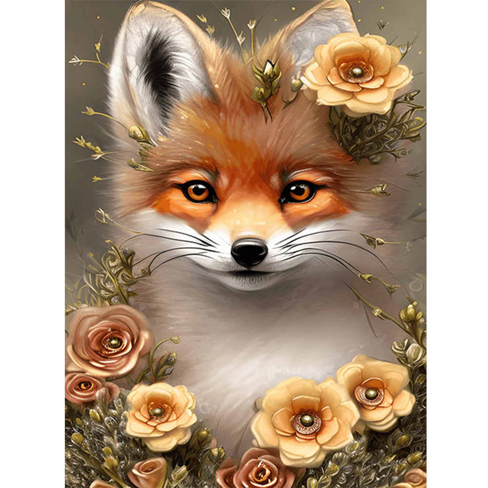 Diamond Painting - Full Round - fox (30*40CM)