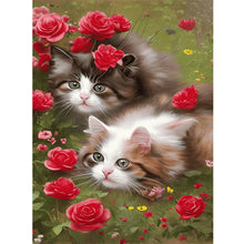 Load image into Gallery viewer, Diamond Painting - Full Round - the cat (30*40CM)
