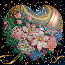 Load image into Gallery viewer, Diamond Painting - Partial Special Shaped - flowers love (30*30cm)
