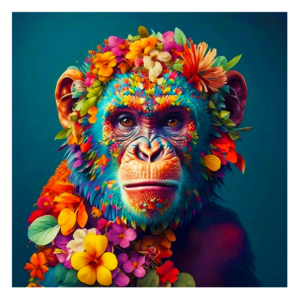 Diamond Painting - Full Round - 12 zodiac monkeys (30*30CM)