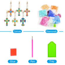 Load image into Gallery viewer, 6pcs Diamond Painting Keychains Kit Handmade DIY Hanging Ornament (YSK127)
