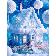 Load image into Gallery viewer, Diamond Painting - Full Round - blue castle (30*40CM)
