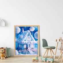 Load image into Gallery viewer, Diamond Painting - Full Round - blue castle (30*40CM)
