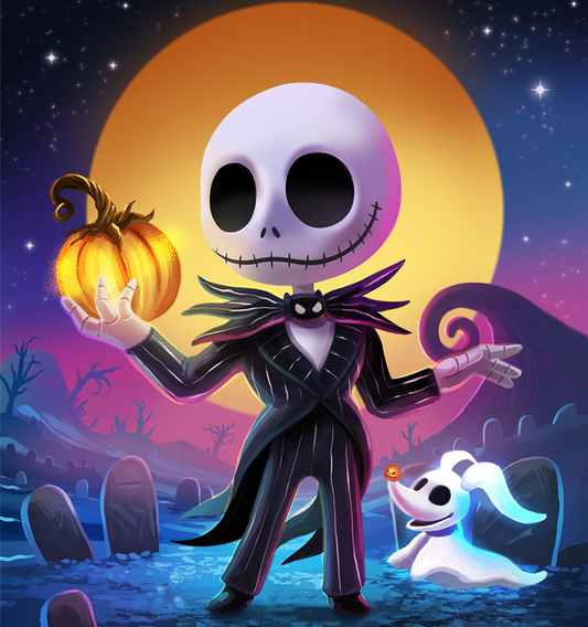 AB Diamond Painting - Full Round - Skeleton (40*40cm)