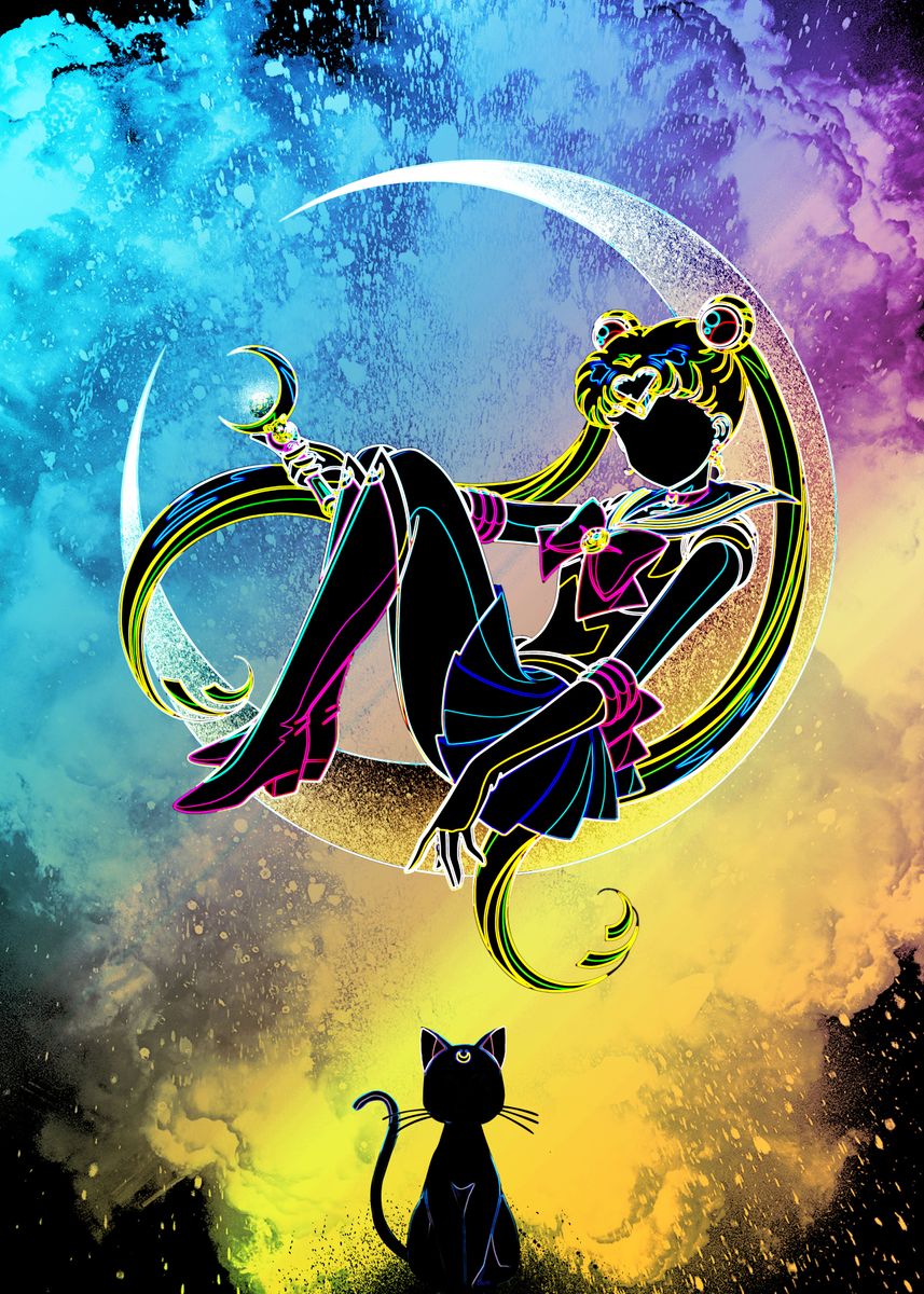 Diamond Painting - Full Round - Soul of the Moon Sailor Moon (30*40CM)