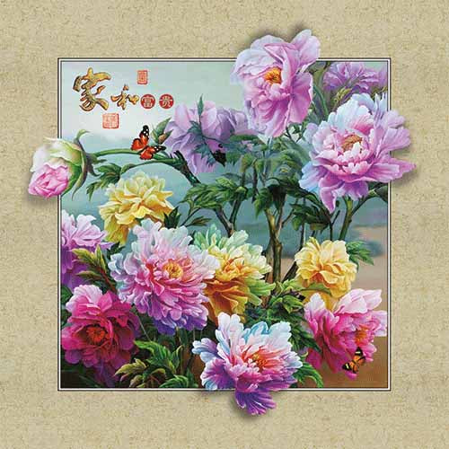 AB Diamond Painting - Full Round - Flower (40*40cm)