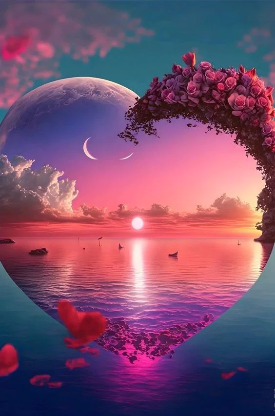 AB Diamond Painting - Full Round - Heart Of Color Sea (40*60cm)