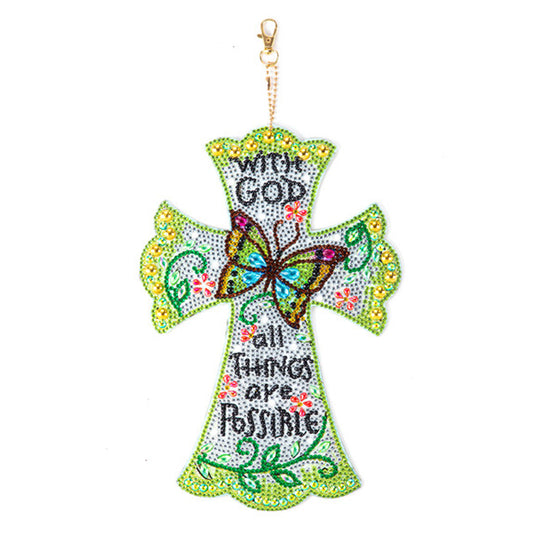 DIY Crystal Diamond Pendant Paint by Number Single-sided for Gift (T49)