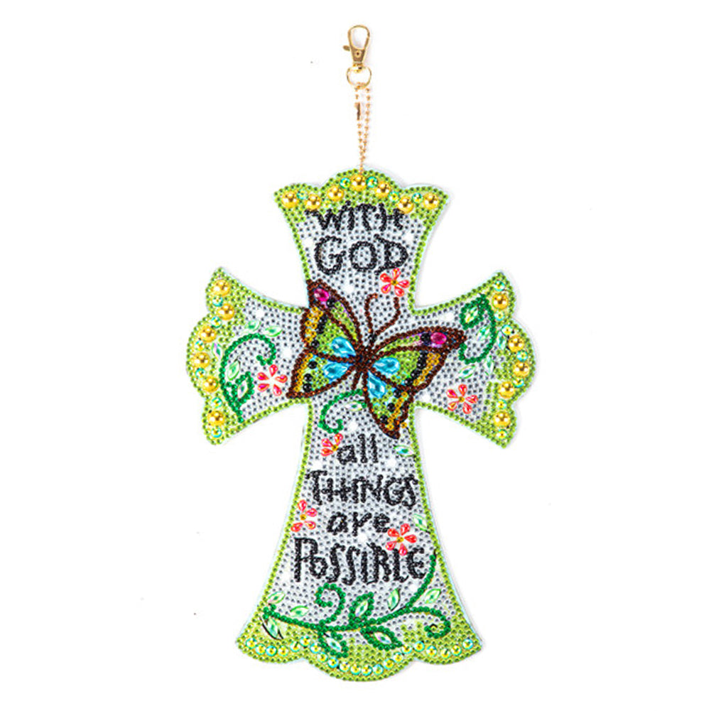 DIY Crystal Diamond Pendant Paint by Number Single-sided for Gift (T49)
