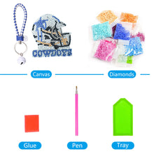 Load image into Gallery viewer, DIY Diamond Art Keychains Craft Rugby Team Badge Hanging Ornament (AA1440-2)
