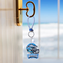 Load image into Gallery viewer, DIY Diamond Art Keychains Craft Rugby Team Badge Hanging Ornament (AA1440-3)
