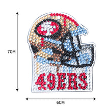 Load image into Gallery viewer, DIY Diamond Art Keychains Craft Rugby Team Badge Hanging Ornament (AA1440-4)
