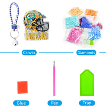 Load image into Gallery viewer, DIY Diamond Art Keychains Craft Rugby Team Badge Hanging Ornament (AA1440-6)
