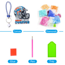 Load image into Gallery viewer, DIY Diamond Art Keychains Craft Rugby Team Badge Hanging Ornament (AA1440-7)
