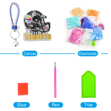 Load image into Gallery viewer, DIY Diamond Art Keychains Craft Rugby Team Badge Hanging Ornament (AA1440-9)
