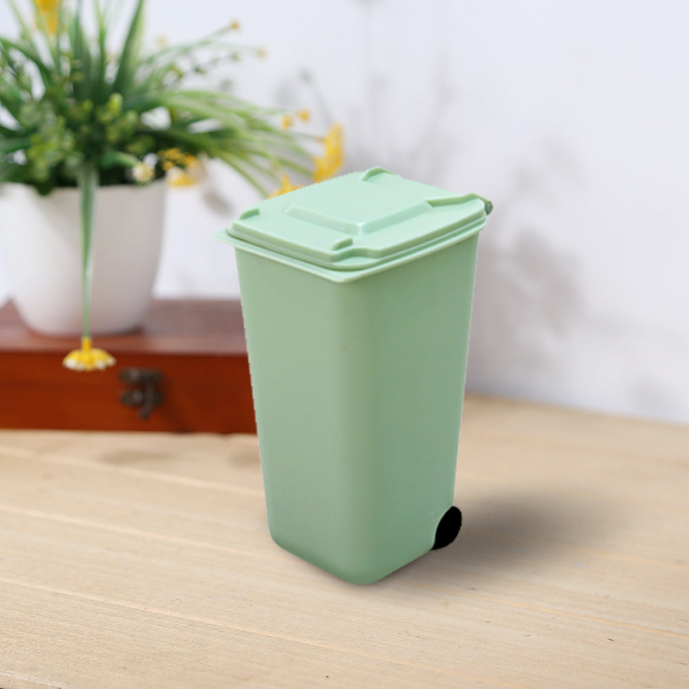 1PC Mini Desk Waste Bin 650ml Garbage Basket Plastic for Coffee Table (1)
