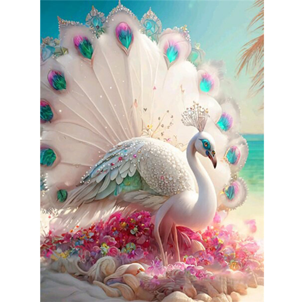 Diamond Painting - Full Round - gorgeous peacock (30*40CM)