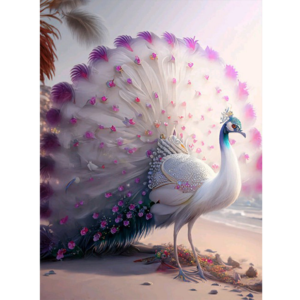 Diamond Painting - Full Round - gorgeous peacock (30*40CM)