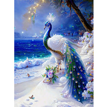 Load image into Gallery viewer, Diamond Painting - Full Round - gorgeous peacock (30*40CM)
