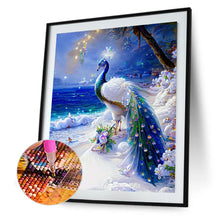 Load image into Gallery viewer, Diamond Painting - Full Round - gorgeous peacock (30*40CM)
