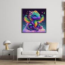 Load image into Gallery viewer, Diamond Painting - Full Round - little dragon (35*35CM)
