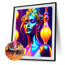 Load image into Gallery viewer, Diamond Painting - Full Round - Colorful Indian Woman (30*40CM)
