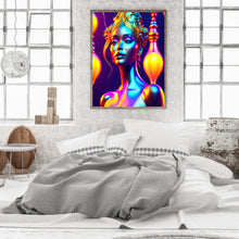 Load image into Gallery viewer, Diamond Painting - Full Round - Colorful Indian Woman (30*40CM)
