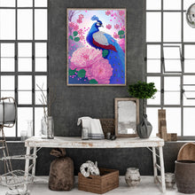 Load image into Gallery viewer, Diamond Painting - Partial Special Shaped - gorgeous peacock (30*40CM)
