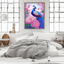 Load image into Gallery viewer, Diamond Painting - Partial Special Shaped - gorgeous peacock (30*40CM)
