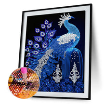 Load image into Gallery viewer, Diamond Painting - Partial Special Shaped - gorgeous peacock (30*40CM)
