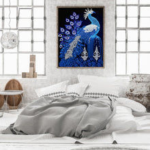 Load image into Gallery viewer, Diamond Painting - Partial Special Shaped - gorgeous peacock (30*40CM)
