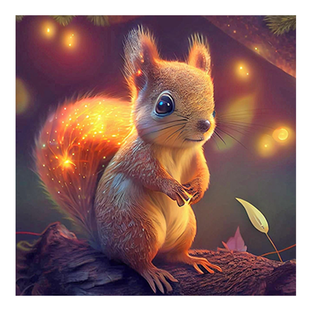 Diamond Painting - Full Round - cute little squirrel (30*30CM)