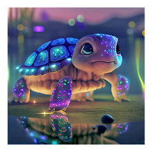 Load image into Gallery viewer, Diamond Painting - Full Round - Fluorescent little turtle (30*30CM)
