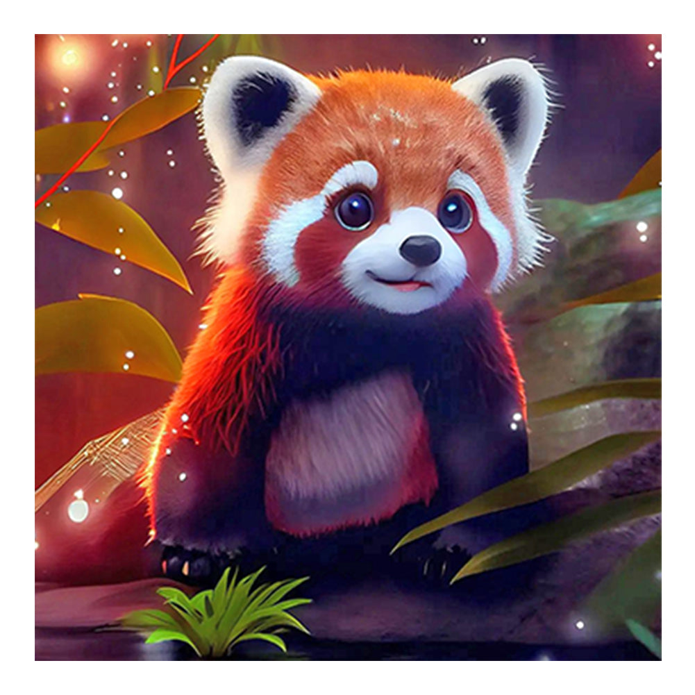 Diamond Painting - Full Round - red panda (30*30CM)