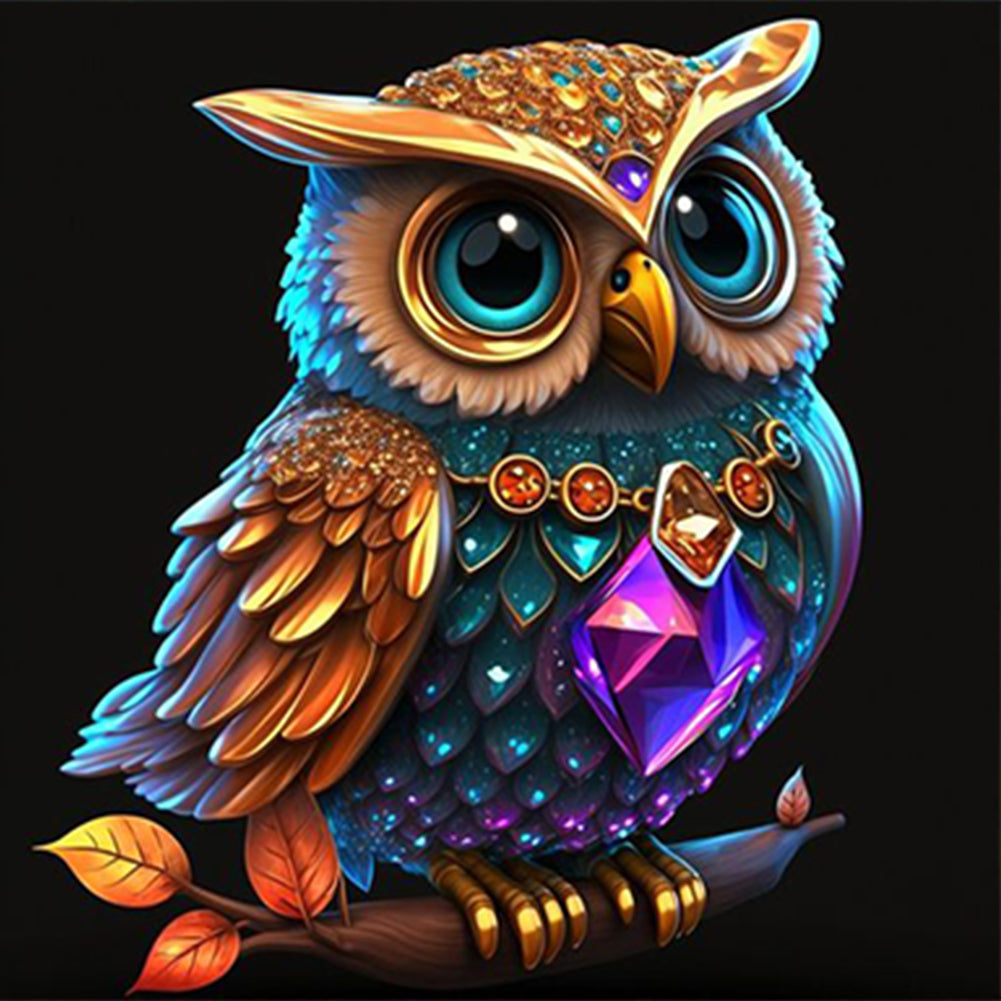 Diamond Painting - Full Round - night owl (30*30CM)