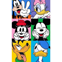 Load image into Gallery viewer, Diamond Painting - Full Round - disney mickey mouse and friends (30*50CM)
