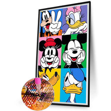 Load image into Gallery viewer, Diamond Painting - Full Round - disney mickey mouse and friends (30*50CM)
