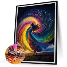 Load image into Gallery viewer, Diamond Painting - Full Round - rainbow girl (30*40CM)
