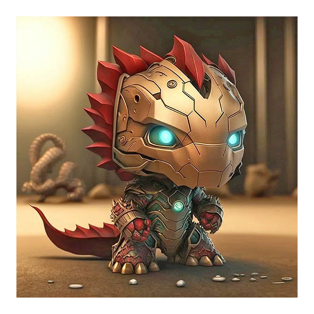 Diamond Painting - Full Round - Marvel iron man dragon (30*30CM)