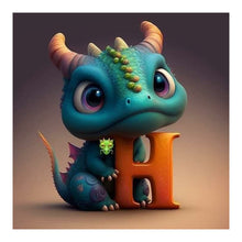 Load image into Gallery viewer, Diamond Painting - Full Round - Little Dinosaur H (30*30CM)
