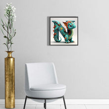 Load image into Gallery viewer, Diamond Painting - Full Round - Little Dinosaur N (30*30CM)
