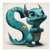 Load image into Gallery viewer, Diamond Painting - Full Round - Little Dinosaur S (30*30CM)
